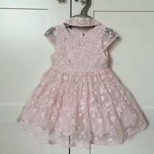 EUC Rare Mothercare Dress & Headband Set 6-9M